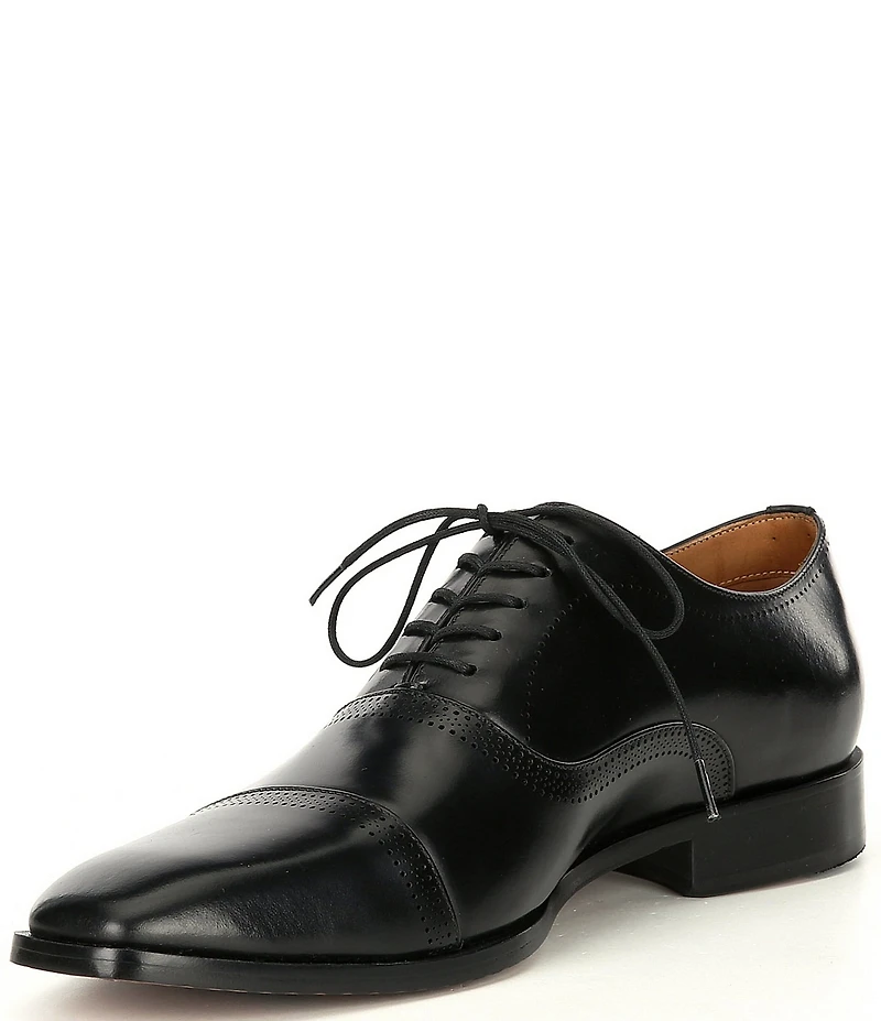 Flag LTD. Men's Noble Leather Brogue Detail Cap Toe Dress Shoes