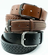 Flag LTD. Men's Noble Perforated Leather Belt