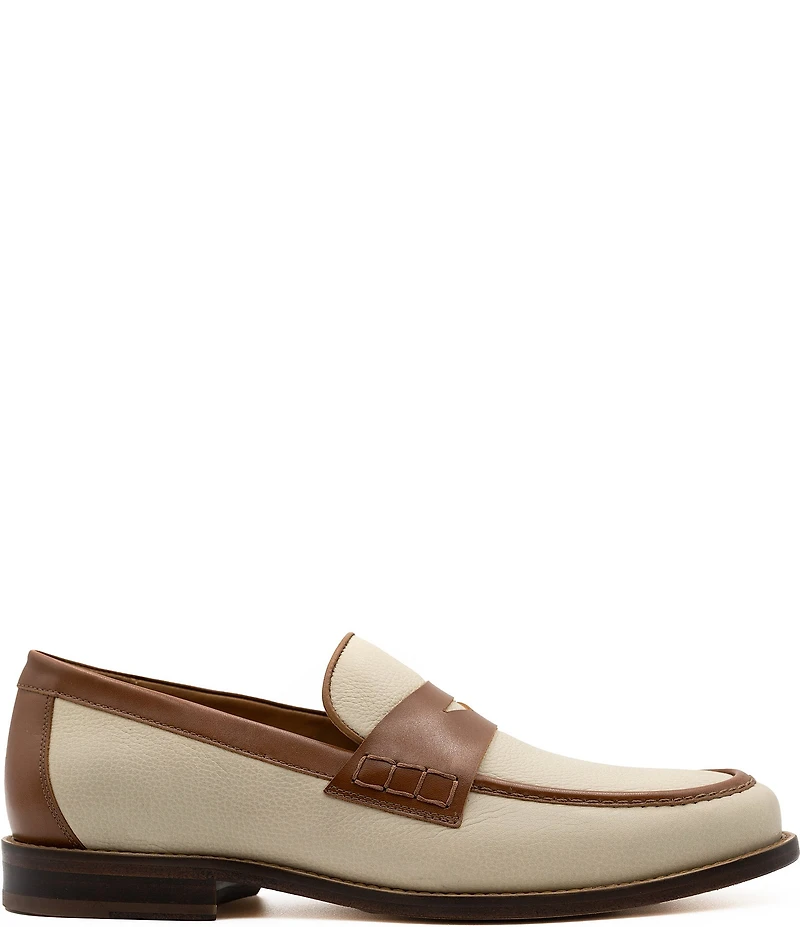 Flag LTD. Men's Rowen Colorblock Leather Penny Loafers