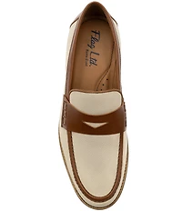 Flag LTD. Men's Rowen Colorblock Leather Penny Loafers