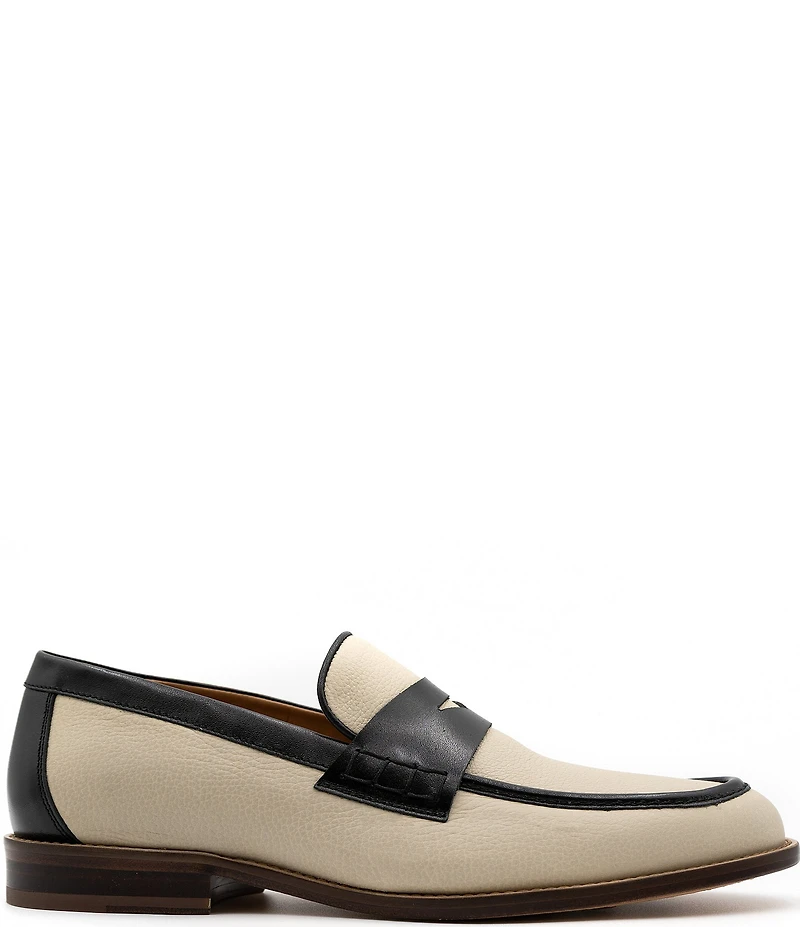 Flag LTD. Men's Rowen Colorblock Leather Penny Loafers