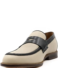 Flag LTD. Men's Rowen Colorblock Leather Penny Loafers