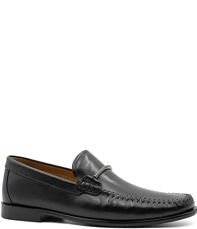 Flag LTD. Men's Vincent Leather Bar Hardware Slip On Loafers