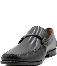 Flag LTD. Men's Vincent Leather Bar Hardware Slip On Loafers
