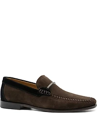 Flag LTD. Men's Vincent Bit Suede Slip On Loafers