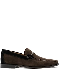 Flag LTD. Men's Vincent Bit Suede Slip On Loafers