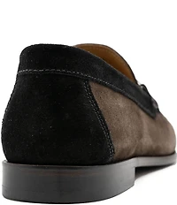 Flag LTD. Men's Vincent Bit Suede Slip On Loafers