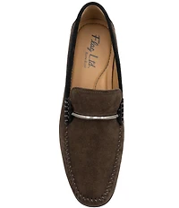 Flag LTD. Men's Vincent Bit Suede Slip On Loafers