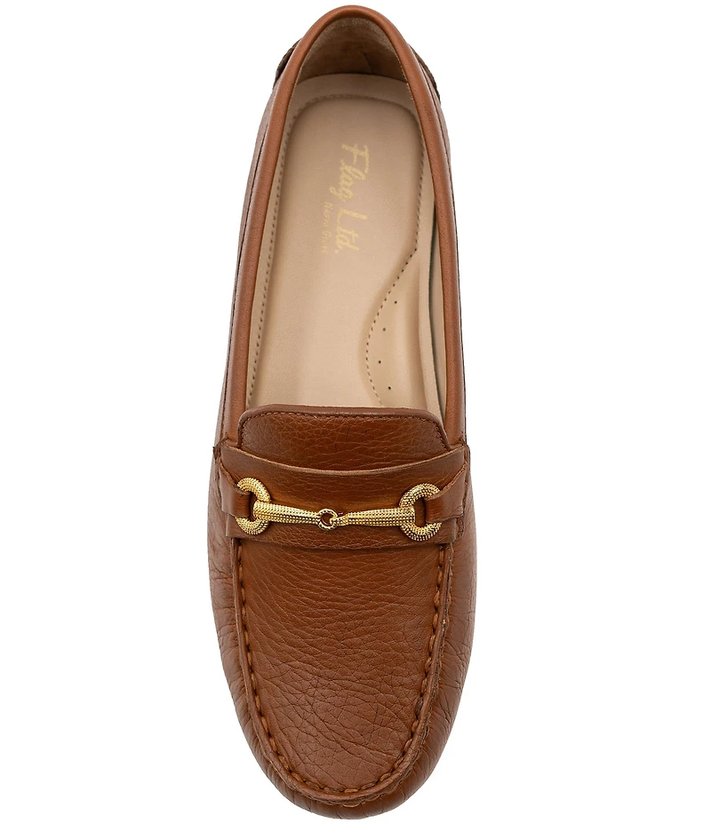 Flag LTD. Women's Morgan Leather Bit Buckle Loafers