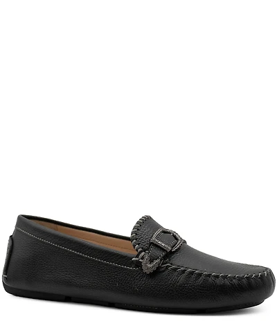 Flag LTD. Women's Morgan Leather Buckle Penny Loafers