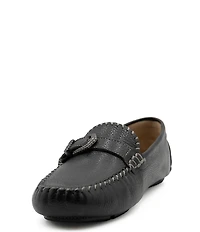 Flag LTD. Women's Morgan Leather Buckle Penny Loafers
