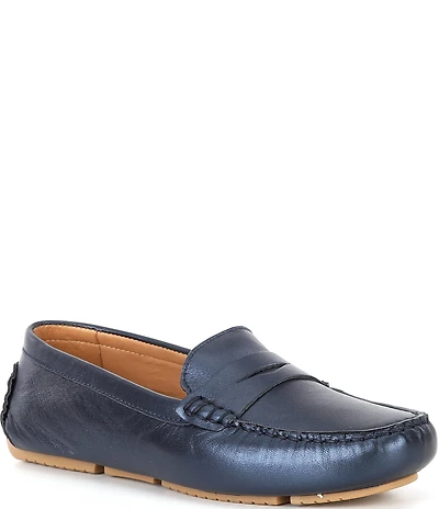 Flag LTD. Women's Morgan Pearl Leather Penny Loafers
