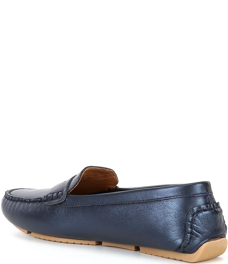 Flag LTD. Women's Morgan Pearl Leather Penny Loafers