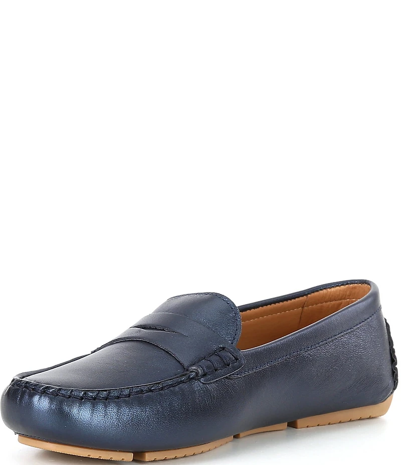 Flag LTD. Women's Morgan Pearl Leather Penny Loafers