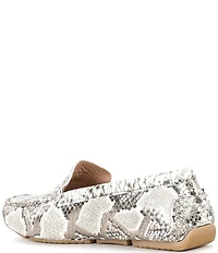 Flag LTD. Women's Morgan Snake Leather Penny Loafers