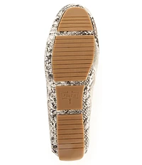 Flag LTD. Women's Morgan Snake Leather Penny Loafers