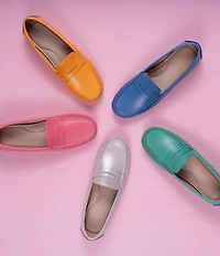 Flag LTD. Women's Morgan Leather Penny Loafers