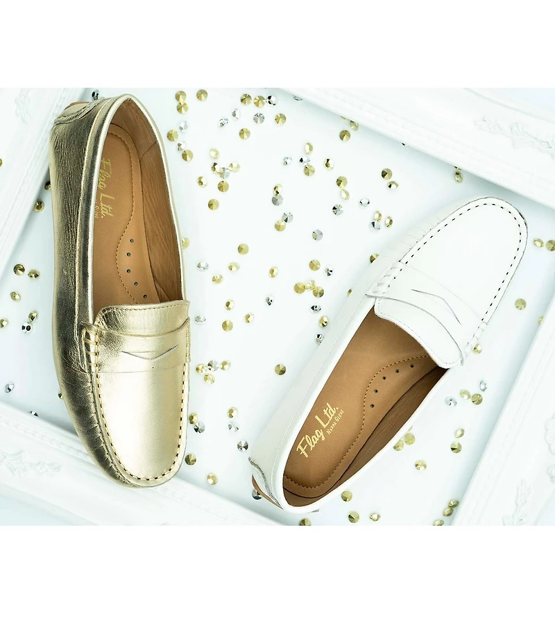 Flag LTD. Women's Morgan Leather Penny Loafers