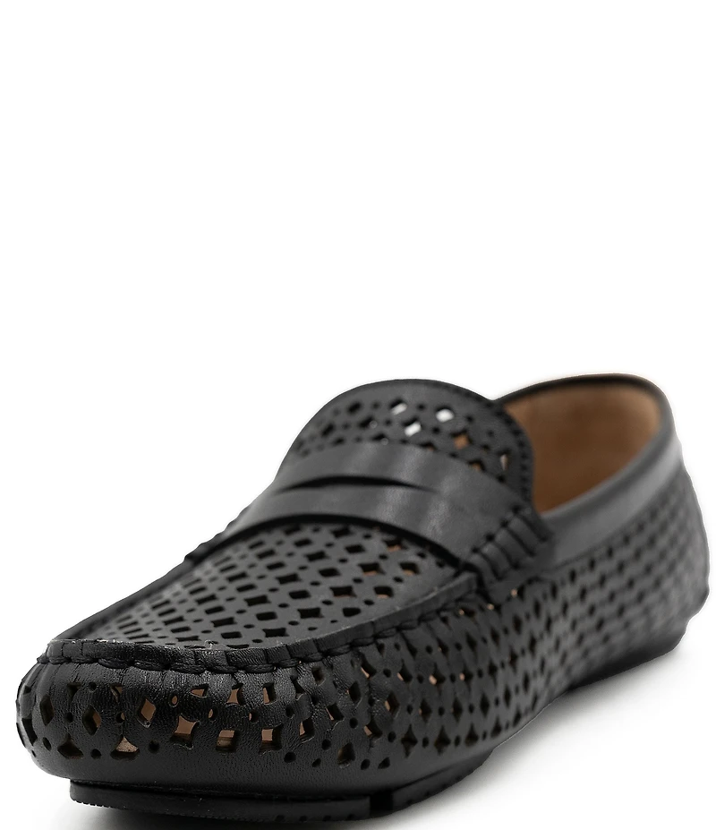 Flag LTD. Women's Morgan Leather Perforated Penny Loafers