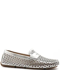 Flag LTD. Women's Morgan Leather Perforated Penny Loafers