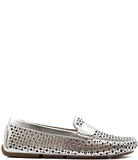 Flag LTD. Women's Morgan Leather Perforated Penny Loafers