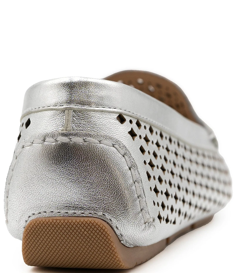Flag LTD. Women's Morgan Leather Perforated Penny Loafers