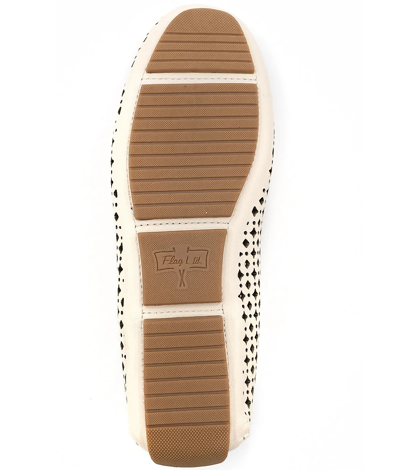 Flag LTD. Women's Morgan Leather Perforated Penny Loafers