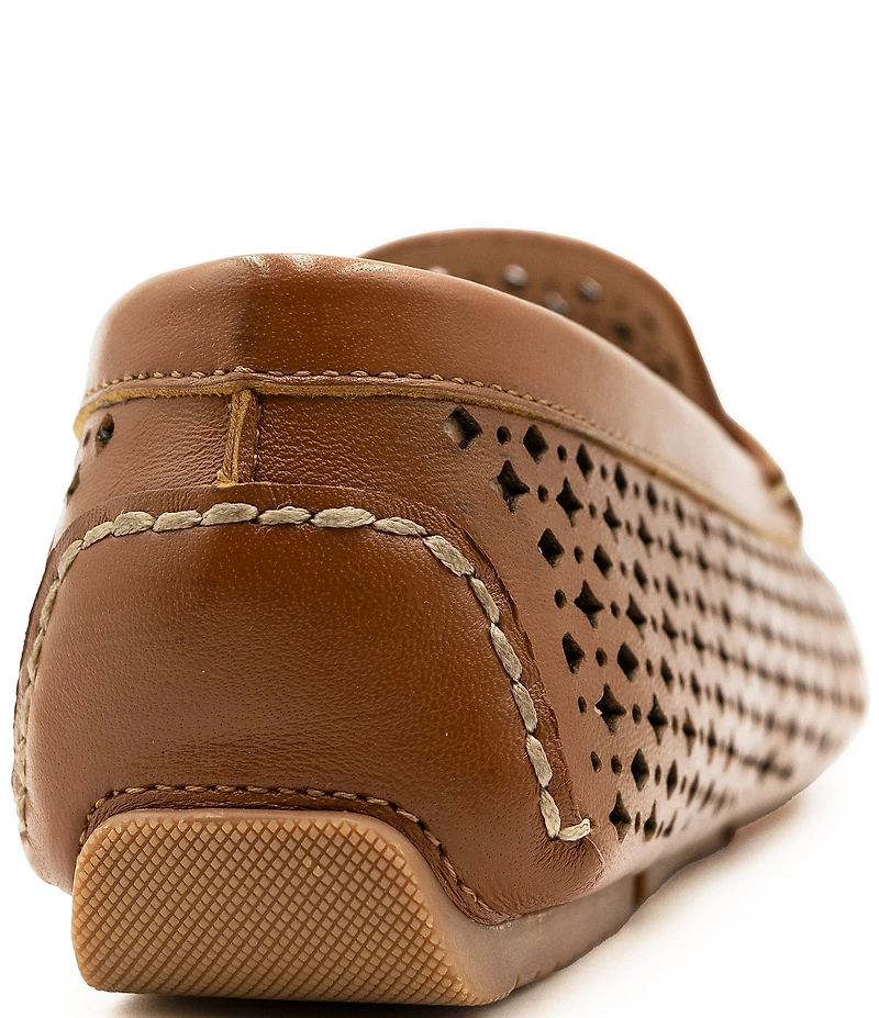 Flag LTD. Women's Morgan Leather Perforated Penny Loafers