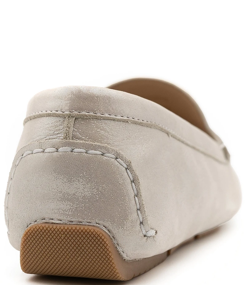 Flag LTD. Women's Morgan Leather Shimmer Penny Loafers