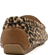 Flag LTD. Women's Morgan Leopard Haircalf Bit Buckle Loafers