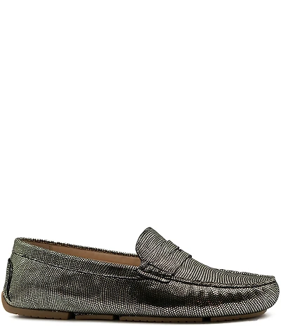 Flag LTD. Women's Morgan Lizard Penny Loafers
