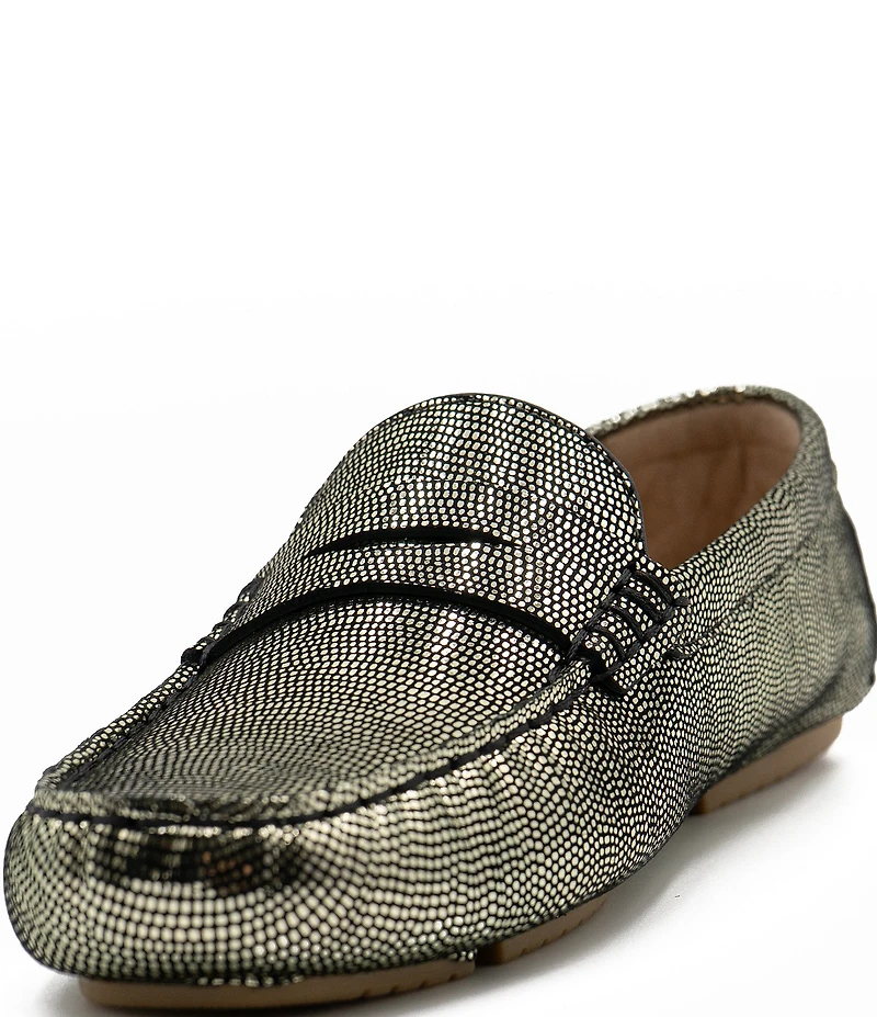 Flag LTD. Women's Morgan Lizard Penny Loafers
