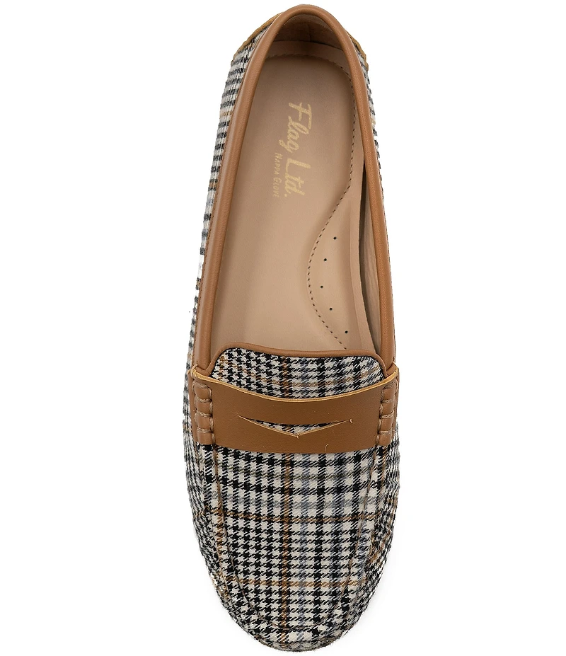 Flag LTD. Women's Morgan Houndstooth Penny Loafers