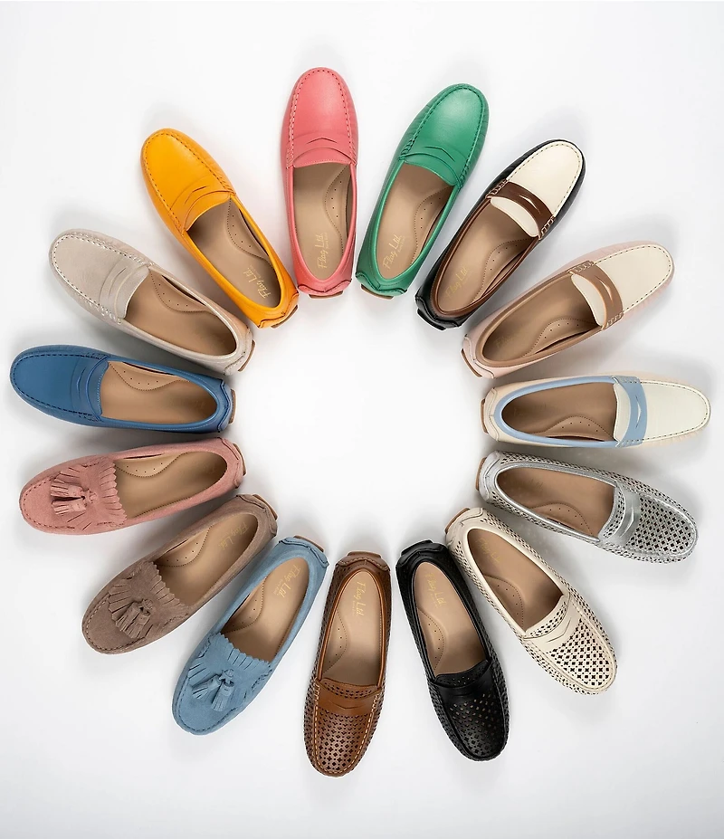 Flag LTD. Women's Morgan Multi Leather Penny Loafers