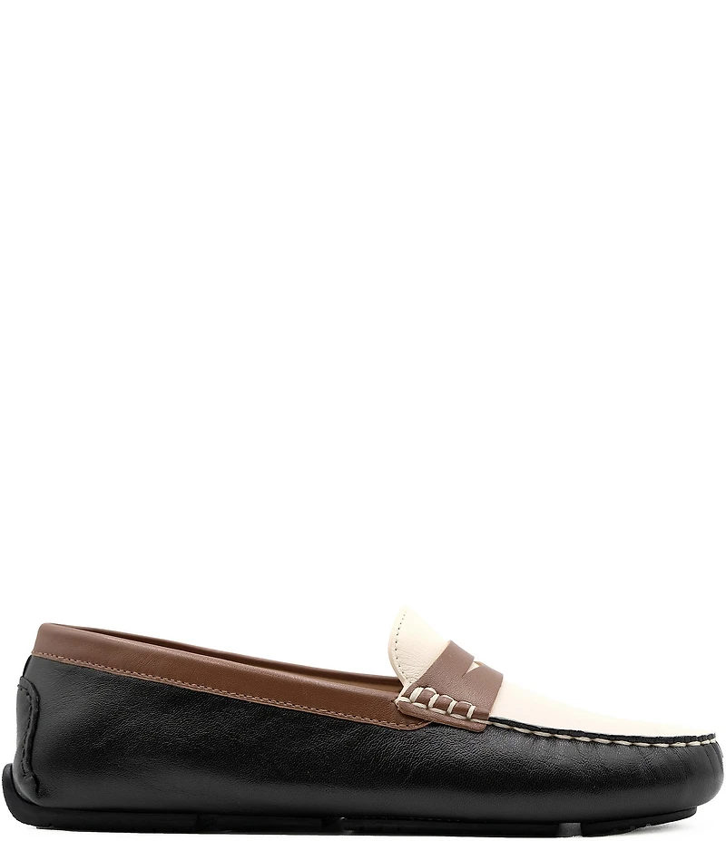 Flag LTD. Women's Morgan Multi Leather Penny Loafers