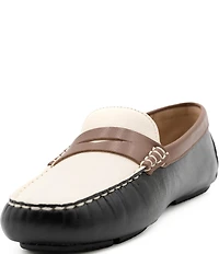 Flag LTD. Women's Morgan Multi Leather Penny Loafers