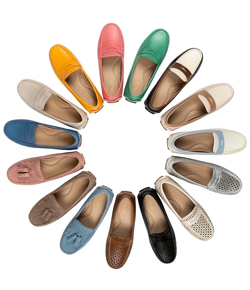 Flag LTD. Women's Morgan Multi Leather Penny Loafers