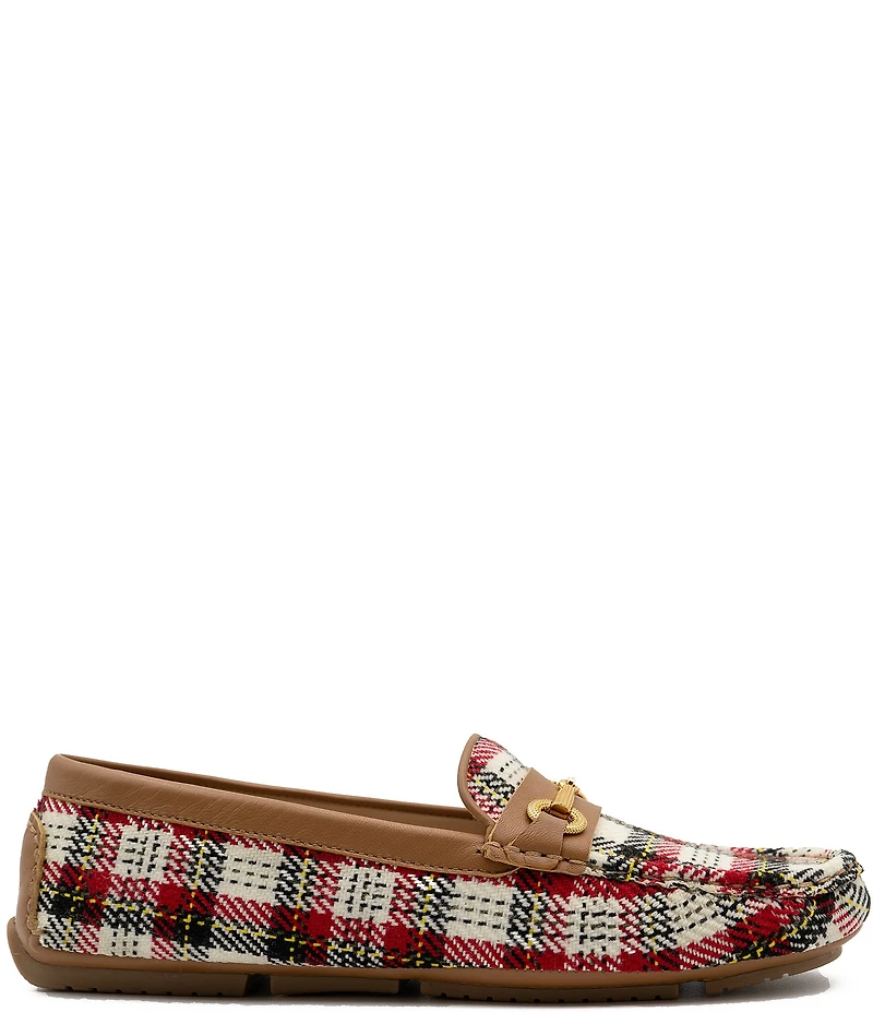 Flag LTD. Women's Morgan Plaid Bit Buckle Loafers