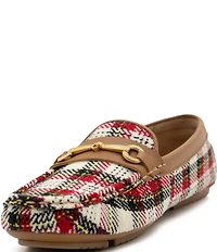 Flag LTD. Women's Morgan Plaid Bit Buckle Loafers
