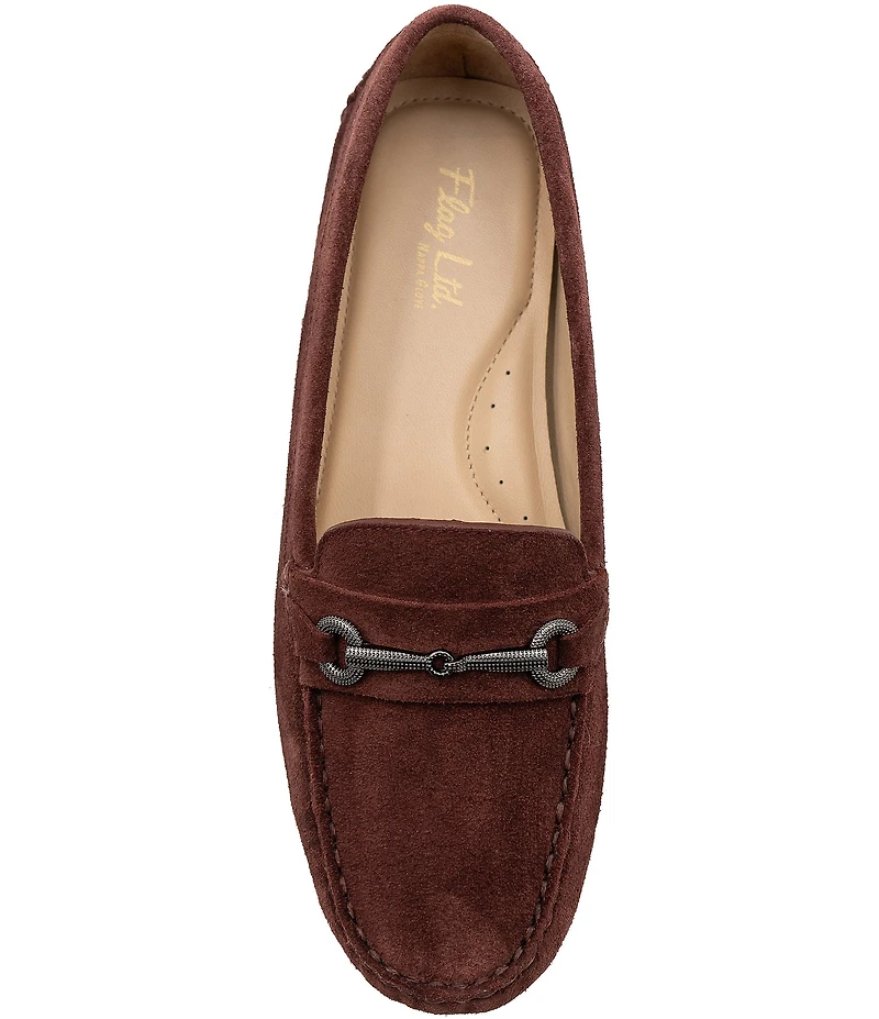Flag LTD. Women's Morgan Suede Bit Buckle Loafers