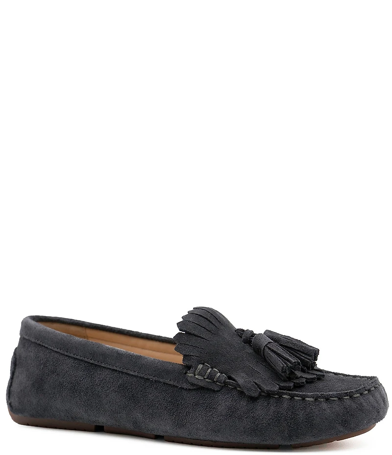 Flag LTD. Women's Morgan Suede Kiltie Tassel Loafers