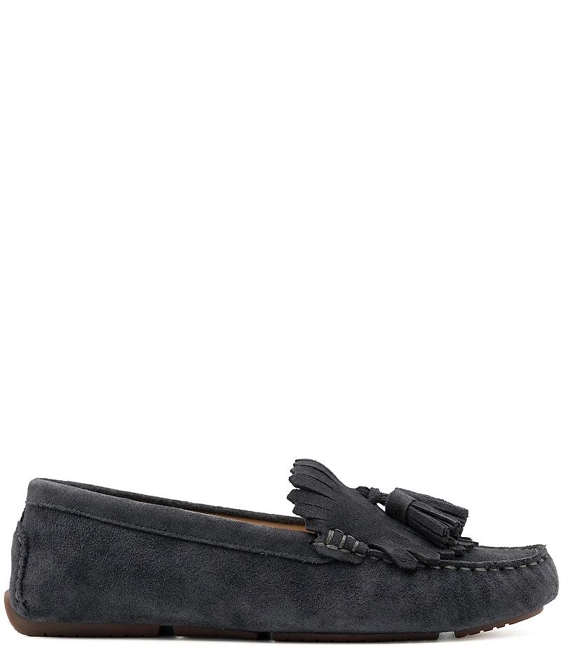 Flag LTD. Women's Morgan Suede Kiltie Tassel Loafers