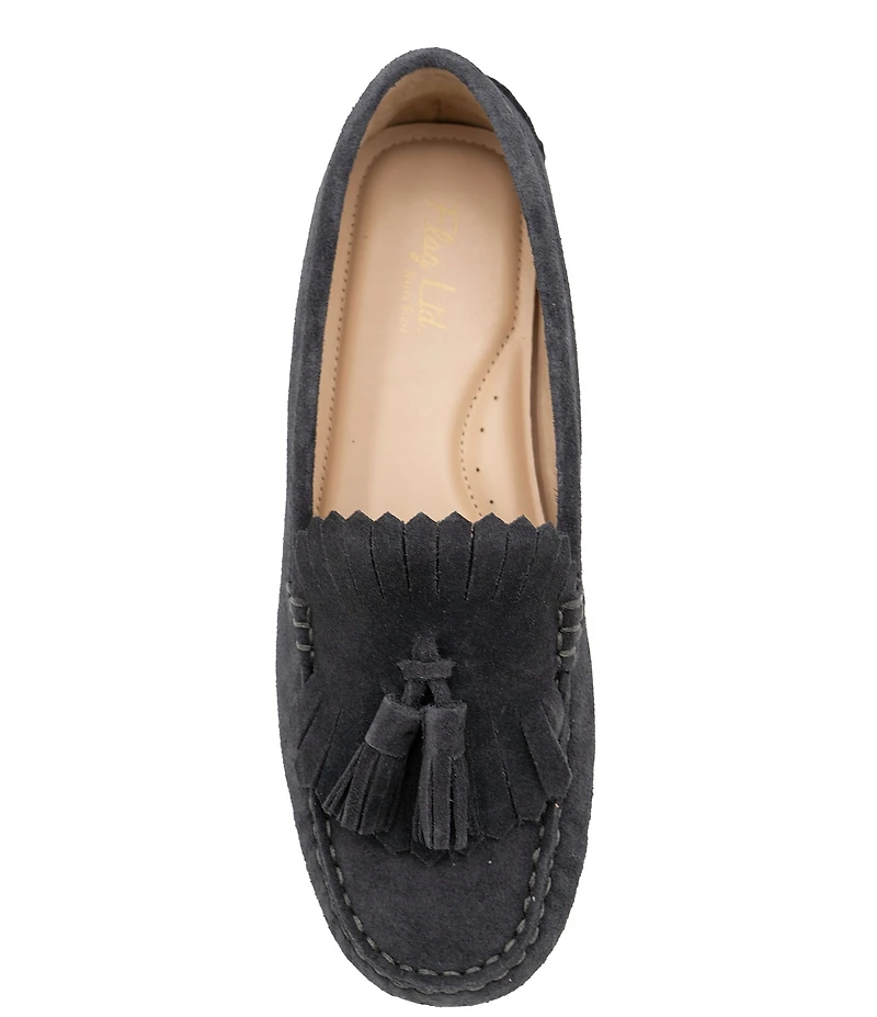 Flag LTD. Women's Morgan Suede Kiltie Tassel Loafers