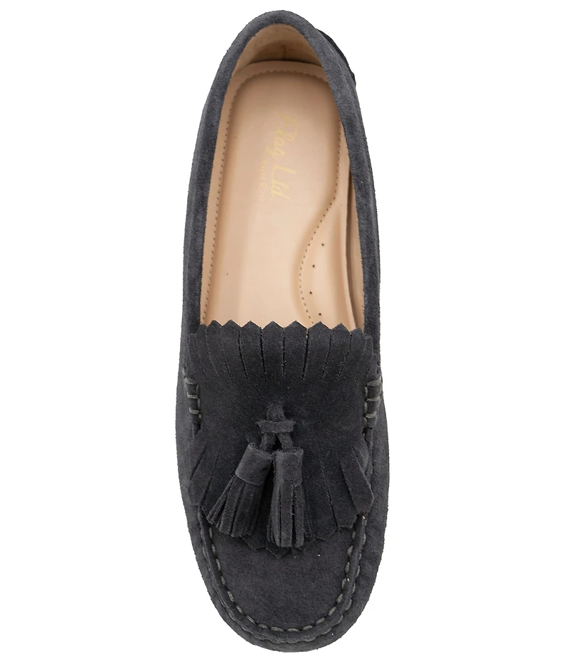 Flag LTD. Women's Morgan Suede Kiltie Tassel Loafers