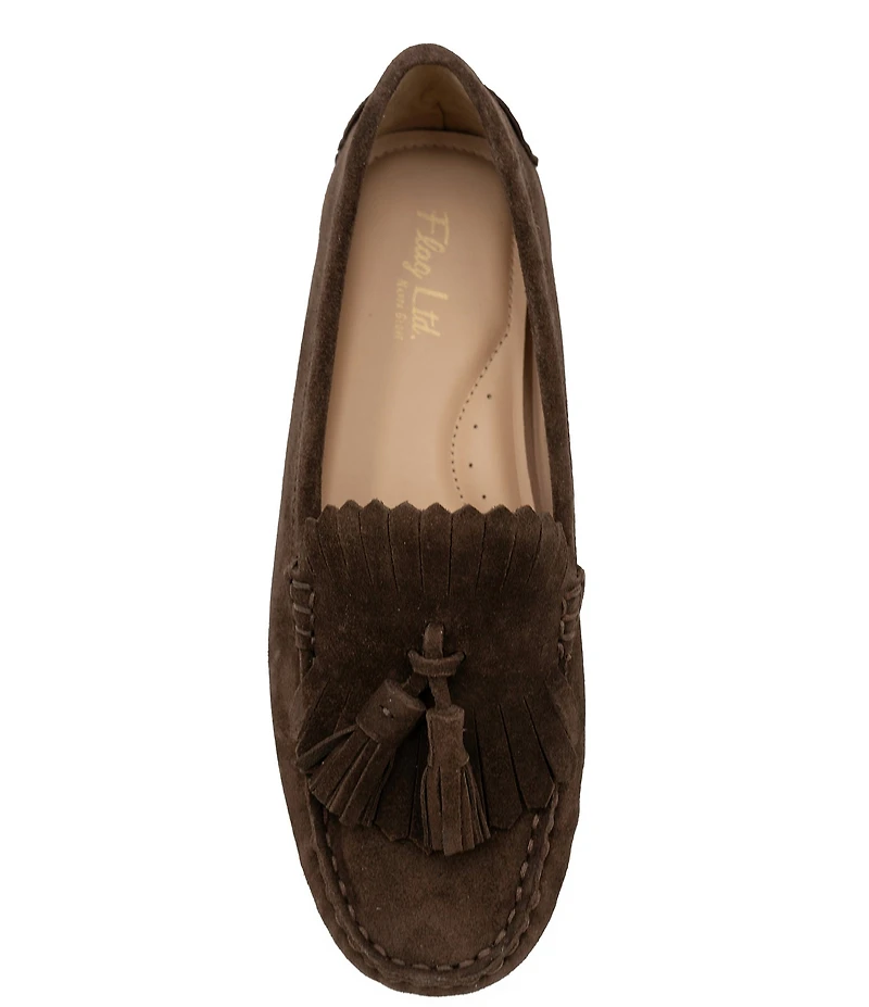 Flag LTD. Women's Morgan Suede Kiltie Tassel Loafers