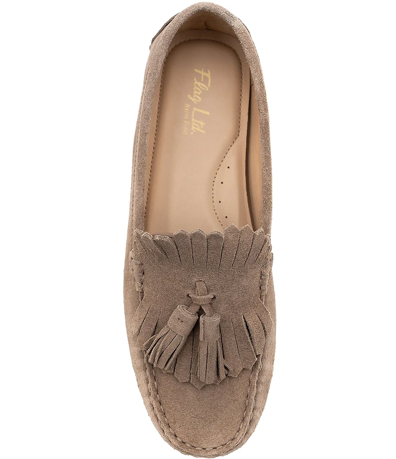 Flag LTD. Women's Morgan Suede Kiltie Tassel Loafers
