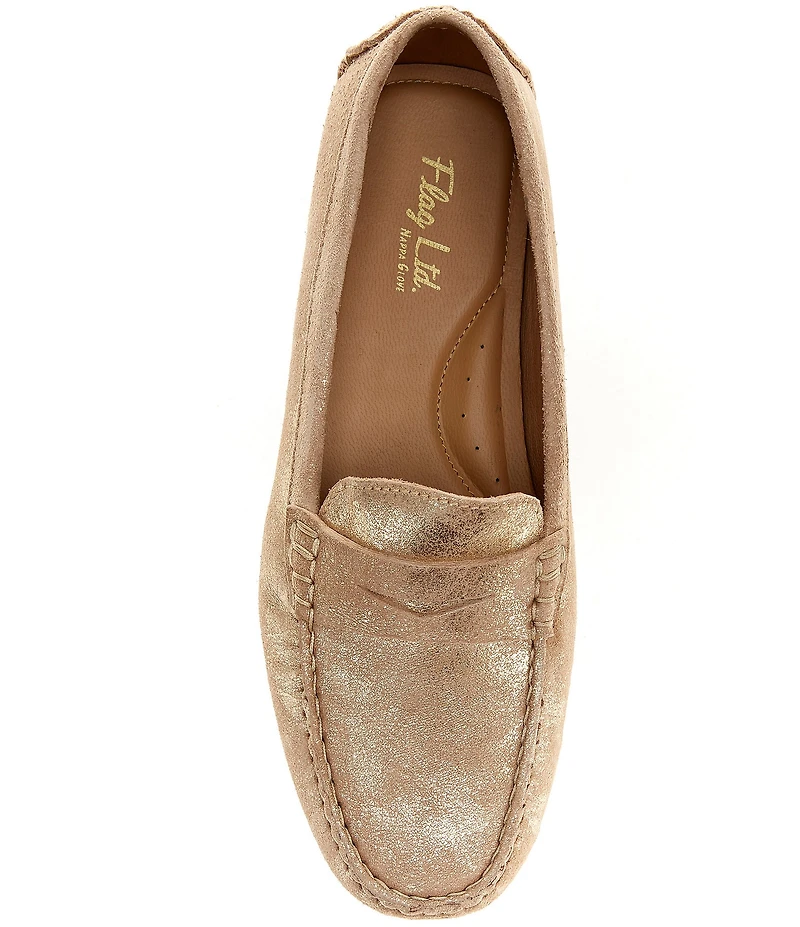 Flag LTD. Women's Morgan Suede Penny Loafers