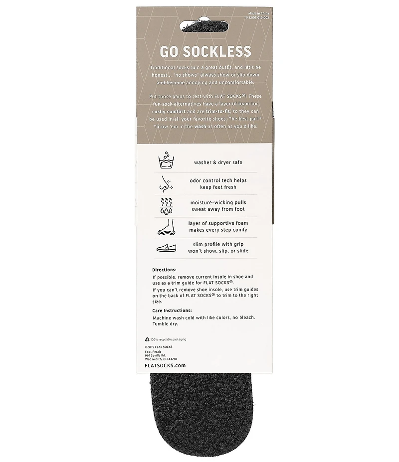 Flat Socks Curly Pile Cushioned Liners