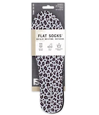 Flat Socks Leopard Print Cushioned Liners