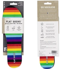 Flat Socks Rainbow Cushioned Liners